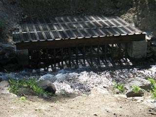 Sediment trap to collect gold dust?